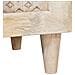 Mobile da Bagno Bianco 38 x 33.5 x 160 cm Legno Massiccio Mango - Foto miniatura 7