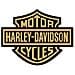 Adesivi 3D Stemma Logo Serbatoio Compatibile Moto Harley Davidson 95X70 Oro Oro - Foto miniatura 1