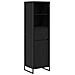 Armadio per Libri con cassetto Rovere Nero 43 x 36 x 150.5 cm - Foto miniatura 1