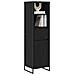 Armadio per Libri con cassetto Rovere Nero 43 x 36 x 150.5 cm - Foto miniatura 3
