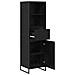 Armadio per Libri con cassetto Rovere Nero 43 x 36 x 150.5 cm - Foto miniatura 5