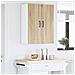 Pensile cucina Rovere Sonoma 30 x 31 x 80 cm Legno multistrato - Foto miniatura 4
