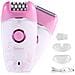Epilatore E Rifinitore Elettrico 2-in-1 Rosa - Ricaricabile Usb, Luce Led - Foto miniatura 1