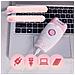 Epilatore E Rifinitore Elettrico 2-in-1 Rosa - Ricaricabile Usb, Luce Led - Foto miniatura 7
