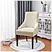 Coprisedia Elasticizzato Jacquard A Diamanti Stile Europeo Imbottito E Morbido Beige - Foto miniatura 2