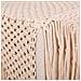 Puf In Cotone Intrecciato Panna 45x45x45h - Foto miniatura 4