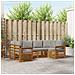 Set divani con cuscino 6 pcs Grigio Naturale e Chiaro - Foto miniatura 2