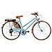 Bici Misura 28 City Bike Vintage Linea Sport Peugeot Bicicletta Da Donna Con Cambio 6v Completa Di Accessori Luci A Led - 44 Azzurro - Foto miniatura 1