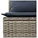 Set Divano da Giardino con cuscino 7 pcs grigio e blu navy - Foto miniatura 8