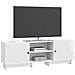 Mobile TV Bianco Lucido 150 x 31 x 50 cm Legno ingegnerizzato - Foto miniatura 2