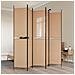 Pannello Separatore a 5 Pannelli Beige 250 x 220 cm Tessuto - Foto miniatura 2