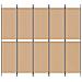 Pannello Separatore a 5 Pannelli Beige 250 x 220 cm Tessuto - Foto miniatura 4