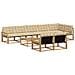 Set di divani da esterno 9 pcs Bianco e Beige 79 x 79 x 37 cm - Foto miniatura 1