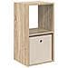 Comodino Rovere Sonoma 35 x 32 x 68,5 cm Legno multistrato - Foto miniatura 1