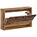 Mobiletto per Scarpe da Muro BREDA 71 x 17 x 43 cm Legno antico - Foto miniatura 3