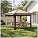 Gazebo senza Parete Crema e Marrone - Foto miniatura 2