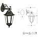 Applique in basso design classico illuminazione esterno nero-oro 100w 6pz - Foto miniatura 2