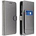Custodia Smartphone Universale Portafoglio Argento Xl Supporto + Specchio - Foto miniatura 1