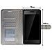 Custodia Smartphone Universale Portafoglio Argento Xl Supporto + Specchio - Foto miniatura 3