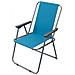 Poltrona Pieghevole Alta Oxford Azzurra Per Campeggio Spiaggia Mare Piscina Giardino - Foto miniatura 1