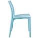 Sedia Giardino Maya Impilabile in Polipropilene - Sedia Bistrot Bar Idrorepellente E Resistente Ai Raggi UV - Sedia Outdoor Plastica Blu Chiaro - Foto miniatura 3