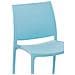 Sedia Giardino Maya Impilabile in Polipropilene - Sedia Bistrot Bar Idrorepellente E Resistente Ai Raggi UV - Sedia Outdoor Plastica Blu Chiaro - Foto miniatura 4
