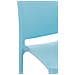 Sedia Giardino Maya Impilabile in Polipropilene - Sedia Bistrot Bar Idrorepellente E Resistente Ai Raggi UV - Sedia Outdoor Plastica Blu Chiaro - Foto miniatura 5