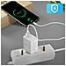 Caricabatterie A Muro Usb 3a Qualcomm Quick Charge 3.0 Cavo Usb Tipo C 1m Bianco - Foto miniatura 5