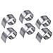 3422-00 Anelli Portatovaglioli Con Fessura, Set Da 6 Pezzi In Acciaio Inossidabile, Diametro Ca. 4,2 - 6-5 Cm, Larghezza Ca. 1,8 - 3,6 Cm - Foto miniatura 1