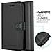 Custodia Compatibile Con Samsung Galaxy A40 In Nero Carbone - Coperchio Protettiva Con Chiusura Magnetica, Funzione Stand E Tasca Per Le Carte - Foto miniatura 7