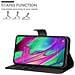Custodia Compatibile Con Samsung Galaxy A40 In Nero Carbone - Coperchio Protettiva Con Chiusura Magnetica, Funzione Stand E Tasca Per Le Carte - Foto miniatura 5