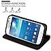 Custodia Compatibile Con Samsung Galaxy S4 Mini In Marrone Cappuccino - Coperchio Protettiva Con Chiusura Magnetica, Funzione Stand E Tasca Per Le Carte - Foto miniatura 2