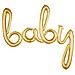 3669011 - Palloncino A Forma Di Parola Baby, Colore: Oro - Foto miniatura 1