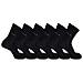 , 6 Paia Di Calze Corte Modello Street In Cotone Elasticizzato. Nero 39/42 - Foto miniatura 1