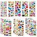 Adesivi 3d Per Bambini E Neonati 500+ Puffy Stickers Variety Pack Per Scrapbooking Bullet Journal Inclusi Numeri Di Animali Frutta Pesce Dinosauri Auto E Altro - Foto miniatura 1
