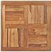Piano del Tavolo Legno Massello di Teak Quadrato 80x80x2,5 cm - Foto miniatura 1