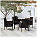 Set Mobili Da Pranzo Per Giardino 5 Pz Nero - Foto miniatura 1
