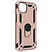 Cover Iphone 14 Anti-urto Ibrida Anello Sostegno Funzione Supporto Rose Gold - Foto miniatura 4