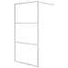 Parete Doccia Walk In Argento 100x195 Cm Vetro Trasparente Esg - Foto miniatura 2