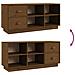 Scarpiera Miele 100x34x45 Cm In Legno Massello Di Pino - Foto miniatura 4