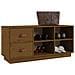 Scarpiera Miele 100x34x45 Cm In Legno Massello Di Pino - Foto miniatura 5