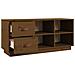 Scarpiera Miele 100x34x45 Cm In Legno Massello Di Pino - Foto miniatura 6
