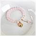 Bracciale Perline Rosa Cuore Regolabile Pink - Foto miniatura 3