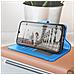 Custodia Per Samsung Galaxy A34 5g Folio Multiscomparto Supporto Video Azzurra - Foto miniatura 2