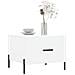 Tavolino Da Salotto Bianco 50x50x40 Cm In Legno Multistrato - Foto miniatura 3