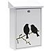 Premium E5601-bir Cassetta Postale Individuale In Acciaio Con Serigrafia Decorativa ""birds"", Dimensione M (din A4 E Riviste), Bianco - Foto miniatura 1