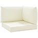 Cuscini Per Pallet 3 Pz Bianco Crema In Tessuto Oxford - Foto miniatura 2