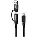 Cavo PROUSBCMM1.5ADP USB 3.2 Gen 2 10000 Mbit /s USB C /Colore Nero - Foto miniatura 2