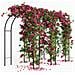 Arco Da Giardino Supporto Per Rose Piante Rampicanti In Metallo Altezza 240 Cm - Foto miniatura 2