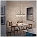 Lampadario Contemporaneo Marilyn Acciaio Nichel Lucido Vetro 6 Luci E27 - Foto miniatura 4